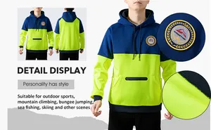 High Visibility Windproof And Waterproof Reflective Hoodie Reflective Custom Design Hoodies