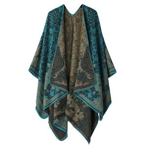Poncho Suave y Acogedor para Mujer con Estampado Tie-Dye, Diseño Abierto, Dobladillo Asimétrico Drapeado, Tipo Capa, Chal o Bufanda, Ideal para Descansar y Uso Exterior - Product Image 1