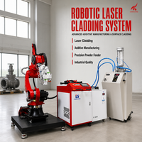 Équipement de revêtement laser CKMACHINE avec bras robotique à 6 axes pour la réparation industrielle des métaux à structure dense et à faible distorsion