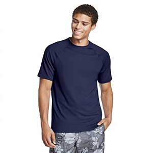 Vente en gros de chemises de surf pour hommes de haute qualité, manches courtes, anti-UV, rash guard, séchage rapide, 100% polyester, vêtements de sport pour les sports nautiques - Product Image 3