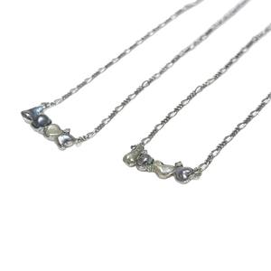 Collier pendentif en argent 925 avec perle Keshi Love Sea, forme irrégulière, perle de culture, chaîne minimaliste, 45 cm, unisexe - Product Image 4