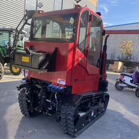 Tracteur chenillé industriel haute résistance multifonctionnel pour usage agricole, bon prix, rotoculteur 50 CV, tracteur chenillé 60 CV