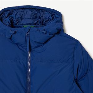 Veste matelassée personnalisée OEM pour hommes Manteau d'hiver en duvet surdimensionné avec logo, col montant et fermeture à glissière - Product Image 5