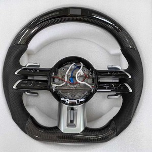 Venta caliente 2025 nuevo volante de coche para <span class=keywords><strong>mercedes</strong></span>-benz Amg volante de fibra de carbono adecuado para actualizar C E G Class - Product Image 1