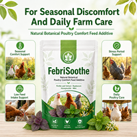 FebriSoothe Extrait Herbal Naturel de Qualité Alimentaire pour Volailles, Soutien Température, Appétit et Défenses, avec Bupleurum Scutellaria Isatis