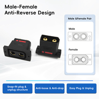 Connecteur d'alimentation rapide QS10P-S-F/M pour batterie lithium, vélo électrique, voiture RC, anti-étincelles, montage sur panneau, prise à déconnexion rapide