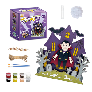 Set <span class=keywords><strong>de</strong></span> Manualidades <span class=keywords><strong>de</strong></span> Madera y Pintura para Casa Embrujada <span class=keywords><strong>de</strong></span> <span class=keywords><strong>Halloween</strong></span>, Decoración para Fiesta Temática <span class=keywords><strong>de</strong></span> <span class=keywords><strong>Vampiros</strong></span>, Regalo - Product Image 1