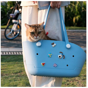Fashion EVA <b>Cat</b> Carrier Tote <b>Bag</b> Waterproof Pet Travel <b>Bag</b> Large Capacity Shoulder <b>Bag</b> with Removable Strap - Product Image 5
