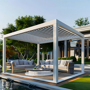 Gazebo de Aluminio para Terraza Exterior TRD-0516-01, Pérgola Exterior con Techo Metálico TRD-0516-01 - Product Image 3