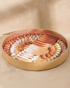 Boîte d'emballage personnalisée pour barres chocolatées, boîte à dessert en acrylique transparent avec logo, boîtes cadeaux rondes en cuir de luxe pour <span class=keywords><strong>chocolats</strong></span> - Product Image 5