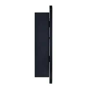 <span class=keywords><strong>Armoire</strong></span> à <span class=keywords><strong>pharmacie</strong></span> en métal avec cadre rond, miroir à bord biseauté noir, encastré et à montage en surface - Product Image 4