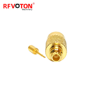 Conector Recto Macho MMCX Chapado en Oro de 50 ohmios para Cable Rg402 Tipo Conector Recto Macho MMCX