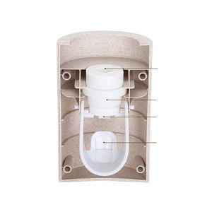 Ensemble d'accessoires de salle de bain biodégradables A2203 en gros, distributeur, support, presse-dentifrice automatique - Product Image 2