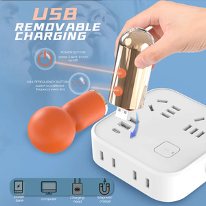 เครื่องนวดแบบแท่งขนาดเล็ก ไวเบรเตอร์ซิลิโคนกันน้ำ <span class=keywords><strong>AV</strong></span> Magic Wand ไวเบรเตอร์กระตุ้นคลิตอริสและช่องคลอด ดิลโด้ ของเล่นทางเพศสำหรับผู้หญิง - Product Image 4