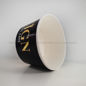 Vasos de Papel Desechables para Helado con Logotipo Personalizado, Vasos de Postre Ecológicos de Kraft para Yogurt Congelado, Gelatina y Sorbete de 3oz-32oz - Product Image 5