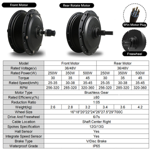 36V 48V 250W 350W <span class=keywords><strong>500W</strong></span> <span class=keywords><strong>bicicleta</strong></span> eléctrica delantera trasera sin escobillas <span class=keywords><strong>Motor</strong></span> de cubo de rueda 16-29 pulgadas 700C Ebike <span class=keywords><strong>Motor</strong></span> de <span class=keywords><strong>bicicleta</strong></span> para Ebike Kit - Product Image 2