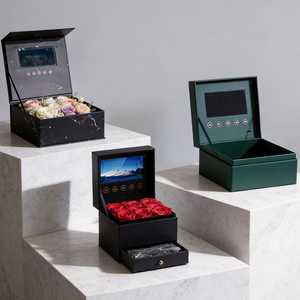 Scatola di Carta con Logo Personalizzato, Schermo LCD da 5 Pollici, Invito <span class=keywords><strong>Video</strong></span> per Gioielli, San Valentino, Festa della Mamma, Matrimonio, Regali Aziendali - Product Image 1