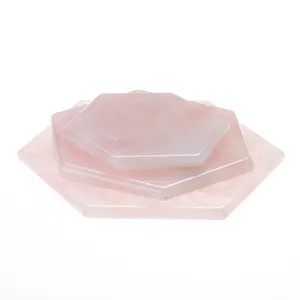 Pink六角石残り雰囲気ドリンクガラスカップコースター