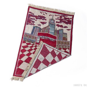 Dropshipping / Stock disponible en gros / OEM Tapis de prière islamique en chenille avec nouveau motif mosquée pour musulmans - Product Image 5