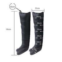 Bottes de compression d'air pour la récupération des jambes et des pieds, masseur à compression d'air à 6 chambres pour la circulation et la relaxation musculaire