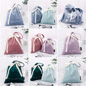 Custom Made Blank Colored Velvet Tote Bags Embroiderable Reusable Shoulder Shopping Bag Fashion Accessories Zhejiang Origin - Product Image 3