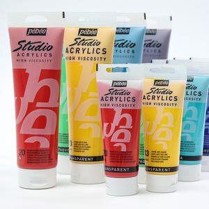Ensemble de peinture acrylique <span class=keywords><strong>Pebeo</strong></span> de haute qualité, 100 ml/250 ml, haute viscosité, pour verre, toile et papier, fournitures d'art - 66 couleurs - Product Image 1