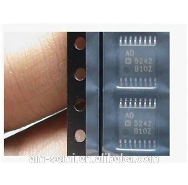 AD5242BRU10 TSSOP-16 Potensiometer Digital 256POS 10 Kohm Dual 16-Pin TSSOP Tabung IC Chip Logika IC Bom Supply