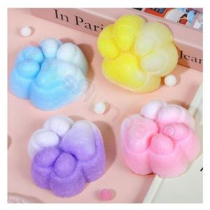 Custom Printed <b>Cat</b> Paw Kawaii <b>Squishy</b> Stress Ball Slow Rising Mochi Texture for 5 to 7 Years Bulk Orders - Product Image 4