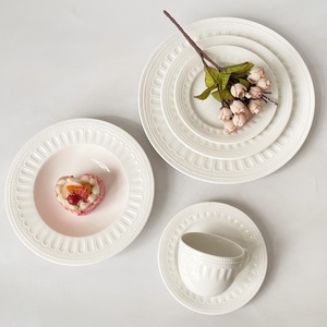 Vaisselle en céramique à relief antique de style européen Vente en gros de plats à poisson occidentaux avec défaut mineur pour usage domestique - Product Image 3