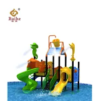 Parc aquatique d'extérieur pour enfants, terrain de jeux d'extérieur avec toboggan d'eau, fabriqué en chine