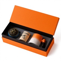 Ensemble de tasses de bureau et brûleurs d'encens, emballage coffret cadeau, cadeau d'affaires pour clients, cadeau de fin d'année, tendance nationale, céramique chinoise
