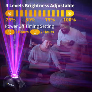Projecteur d'étoiles Aurora Galaxy moderne à succès, veilleuse LED, haut-parleur sans fil, télécommande pour chambre à coucher, bruit blanc inclus - Product Image 2