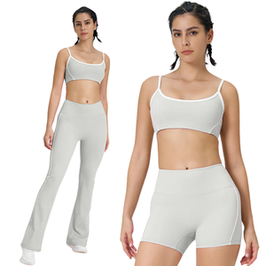 Best High Quality Women's Gym Wear Best High Waist TikTok Pants Yoga <b>Leggings</b> ODM Supply Workout Fitness Clothing - Product Image 3