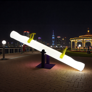 Muebles Led para exteriores, equipo de patio de jardín, balancín de plástico luminoso, sierra Led brillante colorida para niños <span class=keywords><strong>y</strong></span> adultos - Product Image 1
