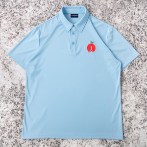 เสื้อกีฬาแบบสั้นสำหรับโปโลแห้งเร็วผ้าน้ำหนักเบามีความยืดหยุ่นสูงเสื้อสวิงกอล์ฟแบบถักทำจากผ้าไหมที่แย่ที่สุด - Product Image 4