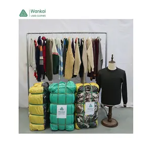 CwanCkai Factory Direct Mixed Colors Used Autumn Sweaters For Men, Hot Sales Bale Supplier Used Clothes Branded Hoodie Sweater