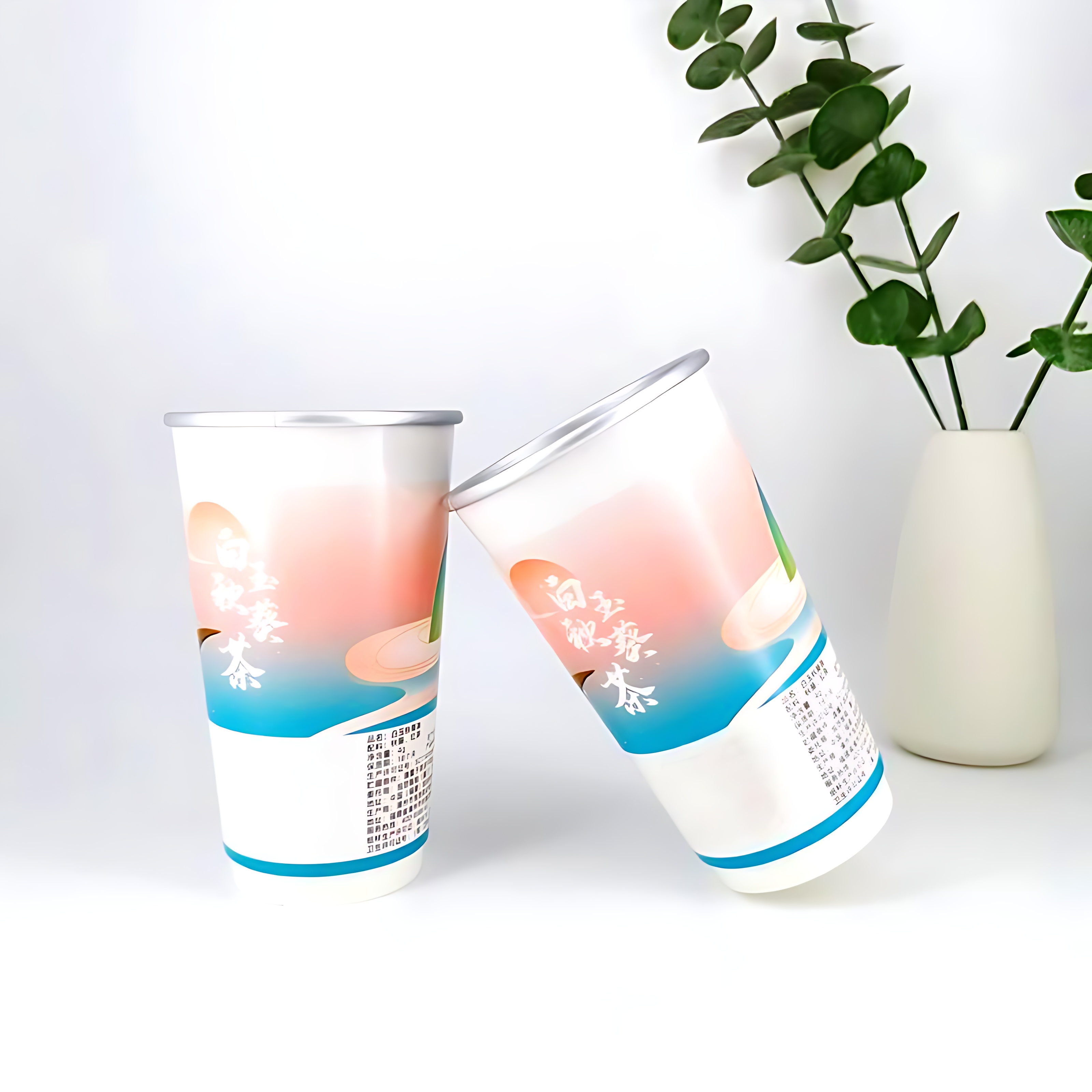 Vaso de papel de aluminio