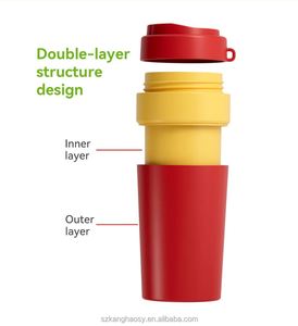 Vaso Térmico de Doble Pared con Aislamiento al Vacío, Libre de BPA, Botella de Viaje de Plástico a Prueba de Fugas, Artículos de Bebida Reutilizables Personalizados de Lujo - Product Image 4