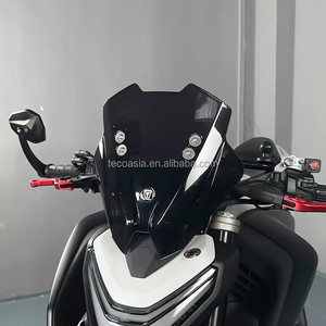 Parabrisas para Motocicleta TECO con Soporte de Acero Inoxidable para Teléfono Móvil y GPS para Kawasaki Z900 SE ZR900 2022-2024 - Product Image 4
