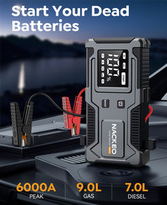 Лучший аварийный 4 в 1 Usb популярный японский 12 В ручной Кривошип компактный электрический автомобиль пусковое устройство 6000A бренд Power Bank автомобильный аккумулятор - Product Image 2