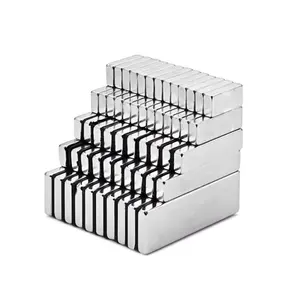 Custom Size Block NICUNI/Black Epoxy Coating Neodymium Magnet Square N52 NdFeb Magnet With Adhesive For Tool Storage