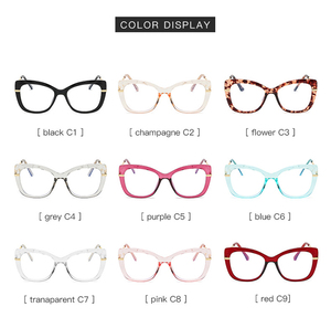 2022 New clear cat eye <span class=keywords><strong>l</strong></span> occhiali anti-blu chiaro telefono cellulare blocco computer occhiali da sole a luce blu per le donne - Product Image 6