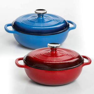 Nouvelle conception de casseroles rondes <span class=keywords><strong>en</strong></span> <span class=keywords><strong>fonte</strong></span> émaillée, ensemble de casseroles <span class=keywords><strong>en</strong></span> <span class=keywords><strong>fonte</strong></span> émaillée, <span class=keywords><strong>cocotte</strong></span> <span class=keywords><strong>en</strong></span> <span class=keywords><strong>fonte</strong></span> émaillée - Product Image 4