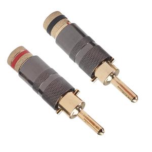 Lockable Banana <strong>Plug</strong> Connector, <strong>Speaker</strong> Cable <strong>Plug</strong>, Hifi Screw Locking Audio Adapter - Product Image 4