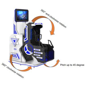 Simulador de <span class=keywords><strong>Vuelo</strong></span> VR 9D con Cabina Giratoria de 720 Grados, Simulador de <span class=keywords><strong>Vuelo</strong></span> VR de 360 Grados, Películas VR 9D, Simulador de 360 Grados en Venta - Product Image 4