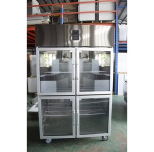Thương mại bánh thẳng đứng mát làm mát bằng không khí tủ đông với cửa kính dẫn chiếu sáng & tự động rã đông để hiển thị các món nướng - Product Image 5
