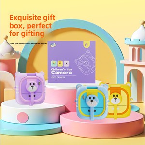 Children's Fun <b>Camera</b> Kids Digital HD <b>Camera</b> with Built-in Printer 2.0 Inch Screen Cute Bear Design for Ages 3-6 - Product Image 1