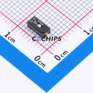 CHS-01B1 DIP Switch Switch Flat Toggle, Groove Type Single Pole Single Throw 1 Gull Wing Type - Product Image 1