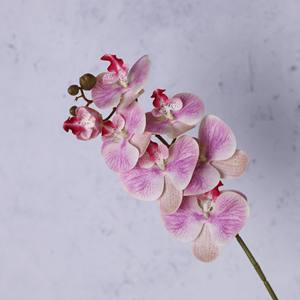 Arreglo Floral Artificial de Phalaenopsis de 7 Cabezas en Jarrón, Flores Realistas de Alta Gama, Decoración Floral Exclusiva <span class=keywords><strong>para</strong></span> Sala de Estar - Product Image 4