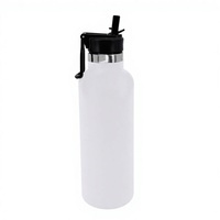 Bouteille d'eau isotherme à double paroi en acier inoxydable, sans BPA, portable, étanche, pour le camping en plein air, 650 ml (22 oz), maintien au chaud ou au froid pendant 12 à 24 heures